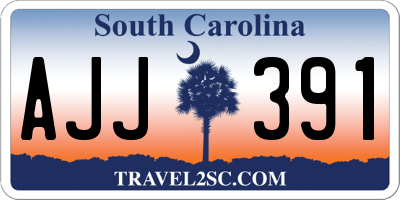 SC license plate AJJ391