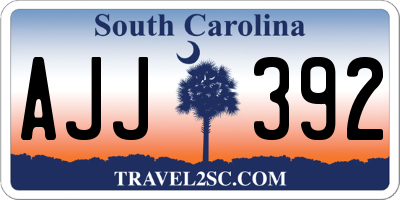SC license plate AJJ392