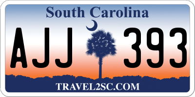 SC license plate AJJ393