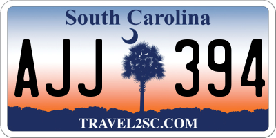 SC license plate AJJ394