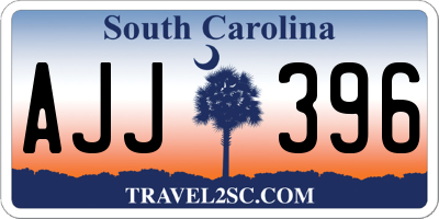SC license plate AJJ396