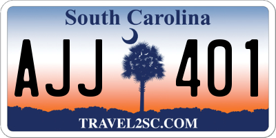 SC license plate AJJ401