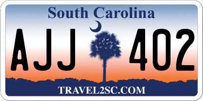SC license plate AJJ402