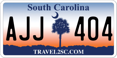 SC license plate AJJ404