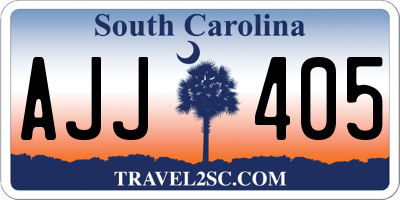 SC license plate AJJ405