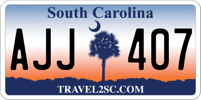 SC license plate AJJ407