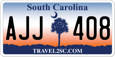 SC license plate AJJ408