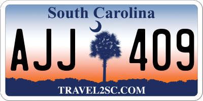 SC license plate AJJ409