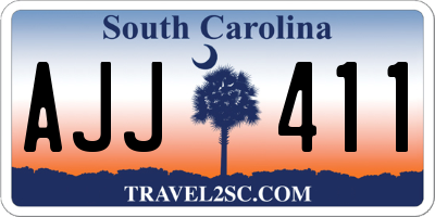 SC license plate AJJ411