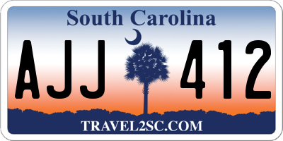 SC license plate AJJ412