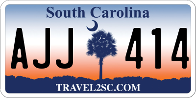 SC license plate AJJ414