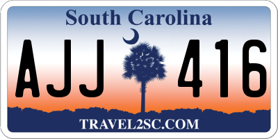 SC license plate AJJ416