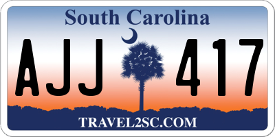 SC license plate AJJ417