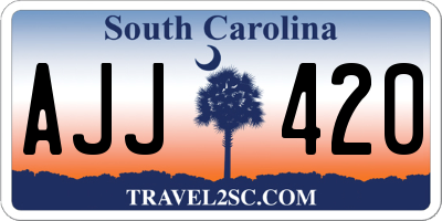 SC license plate AJJ420