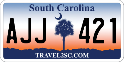 SC license plate AJJ421