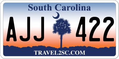 SC license plate AJJ422