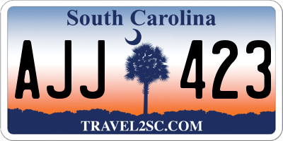 SC license plate AJJ423