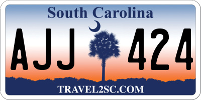 SC license plate AJJ424
