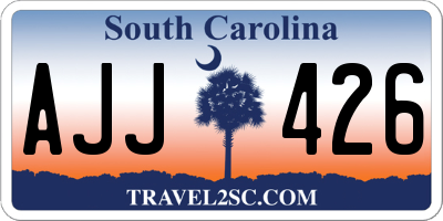 SC license plate AJJ426
