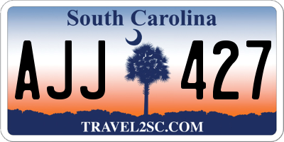 SC license plate AJJ427