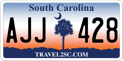 SC license plate AJJ428