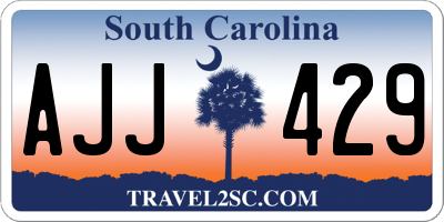 SC license plate AJJ429
