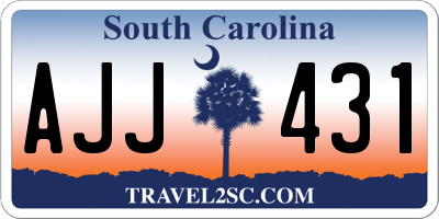 SC license plate AJJ431
