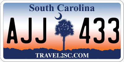 SC license plate AJJ433