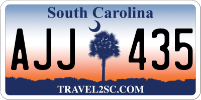 SC license plate AJJ435