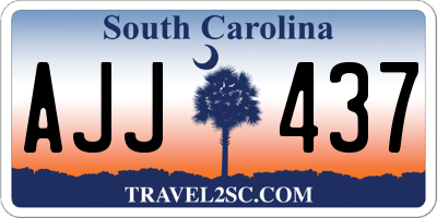 SC license plate AJJ437