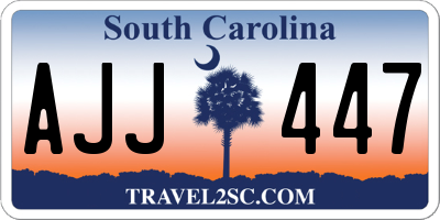 SC license plate AJJ447