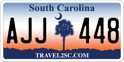 SC license plate AJJ448