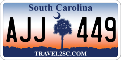 SC license plate AJJ449