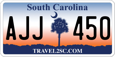 SC license plate AJJ450