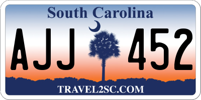 SC license plate AJJ452