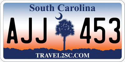 SC license plate AJJ453
