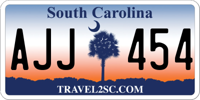 SC license plate AJJ454
