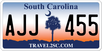 SC license plate AJJ455