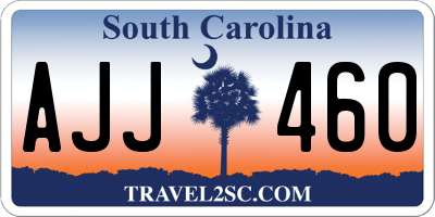 SC license plate AJJ460