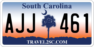 SC license plate AJJ461