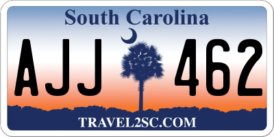 SC license plate AJJ462