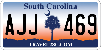 SC license plate AJJ469
