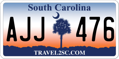SC license plate AJJ476