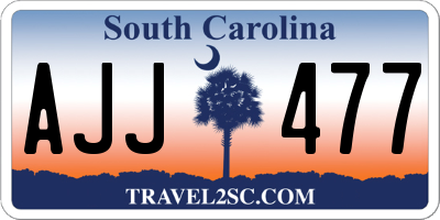 SC license plate AJJ477
