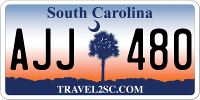 SC license plate AJJ480