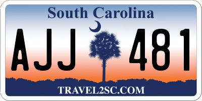 SC license plate AJJ481