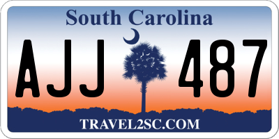 SC license plate AJJ487