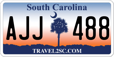 SC license plate AJJ488