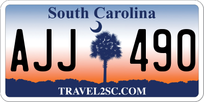 SC license plate AJJ490