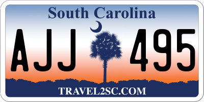 SC license plate AJJ495